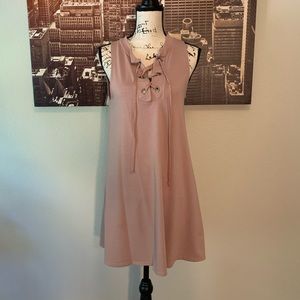 Pink Pastel Swing Mini Dress